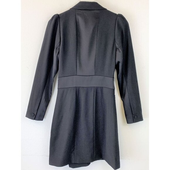 NWT REISS Avani Puff Sleeve Tuxedo Dress - Picture 3 of 10